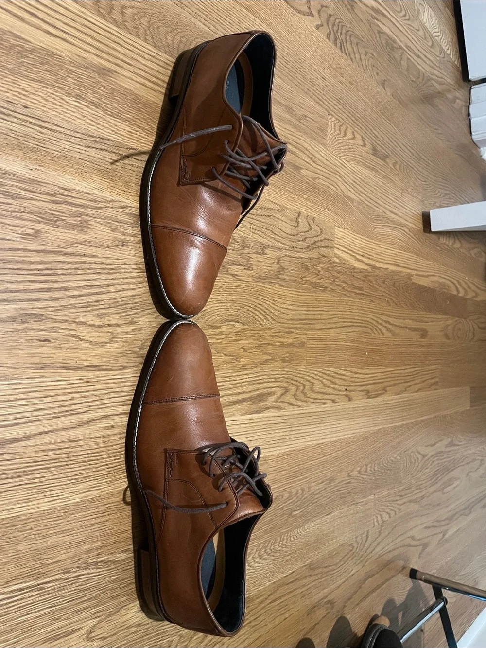 Cole Haan Men's Brown Leather Lace-Up Shoes